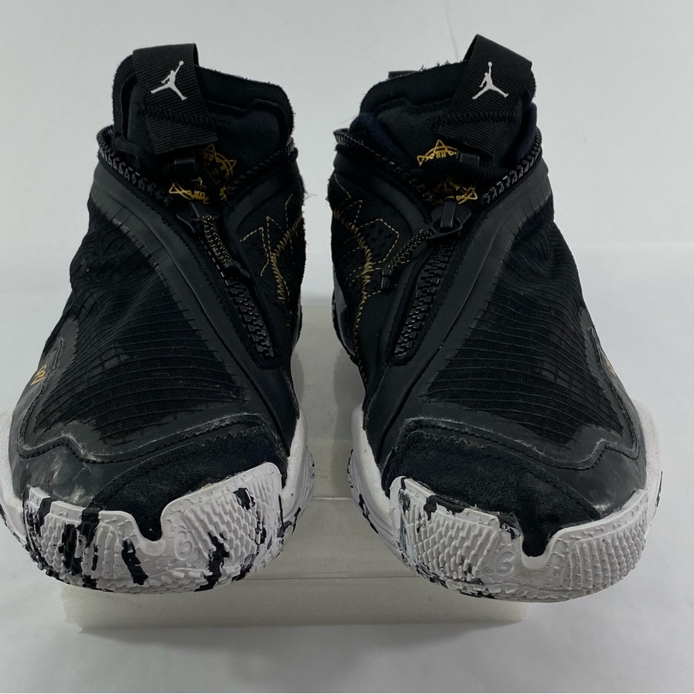 JORDAN Why Not Zero 0.6 Black Gold White Men’s 9 Basketball Sneakers DO7189-071 - Picture 3 of 16